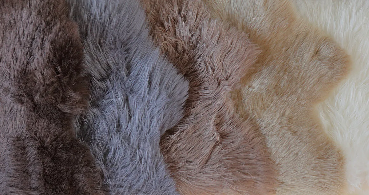 Single Sheepskin Rug  - White (2.5´x 3.5´)