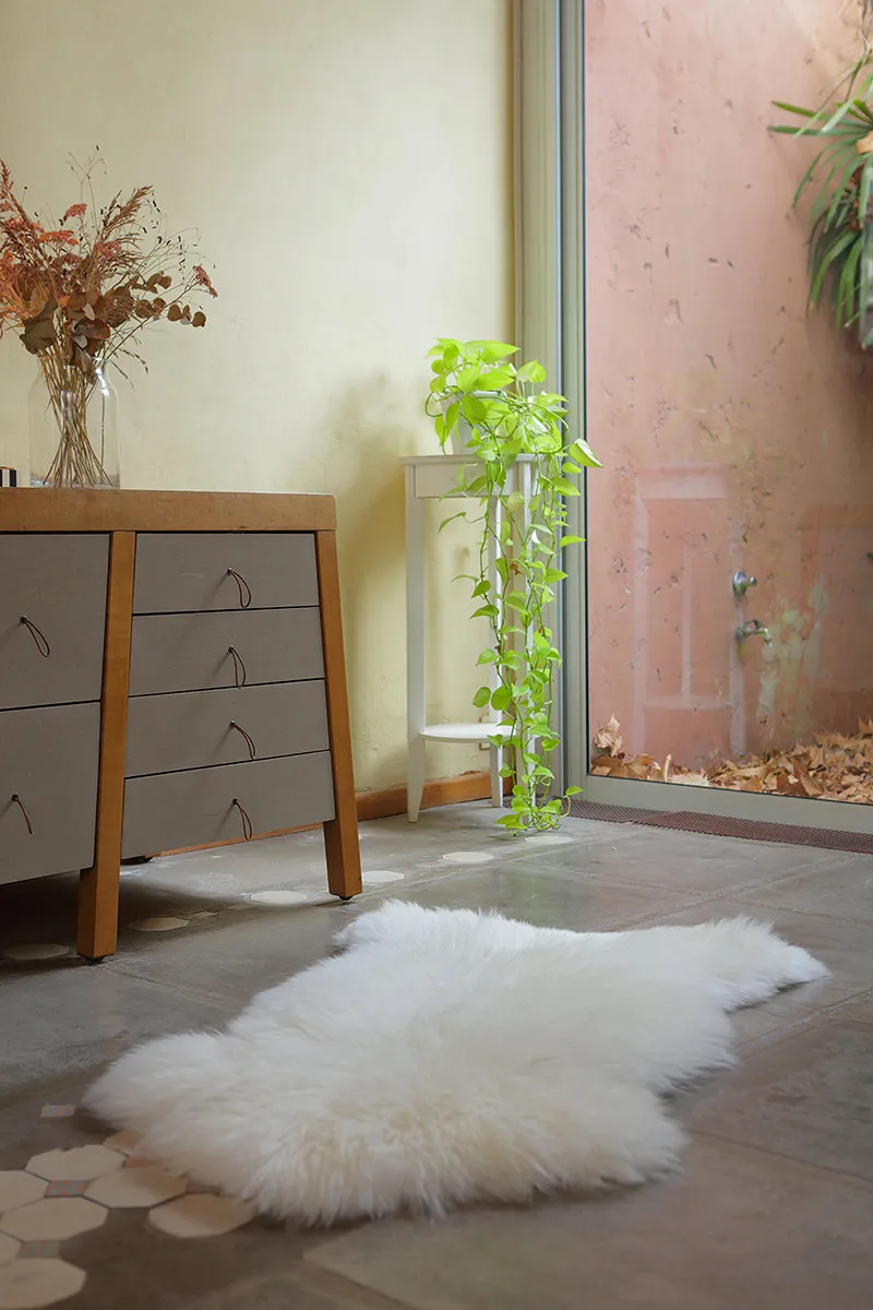 Single Sheepskin Rug  - White (2.5´x 3.5´)