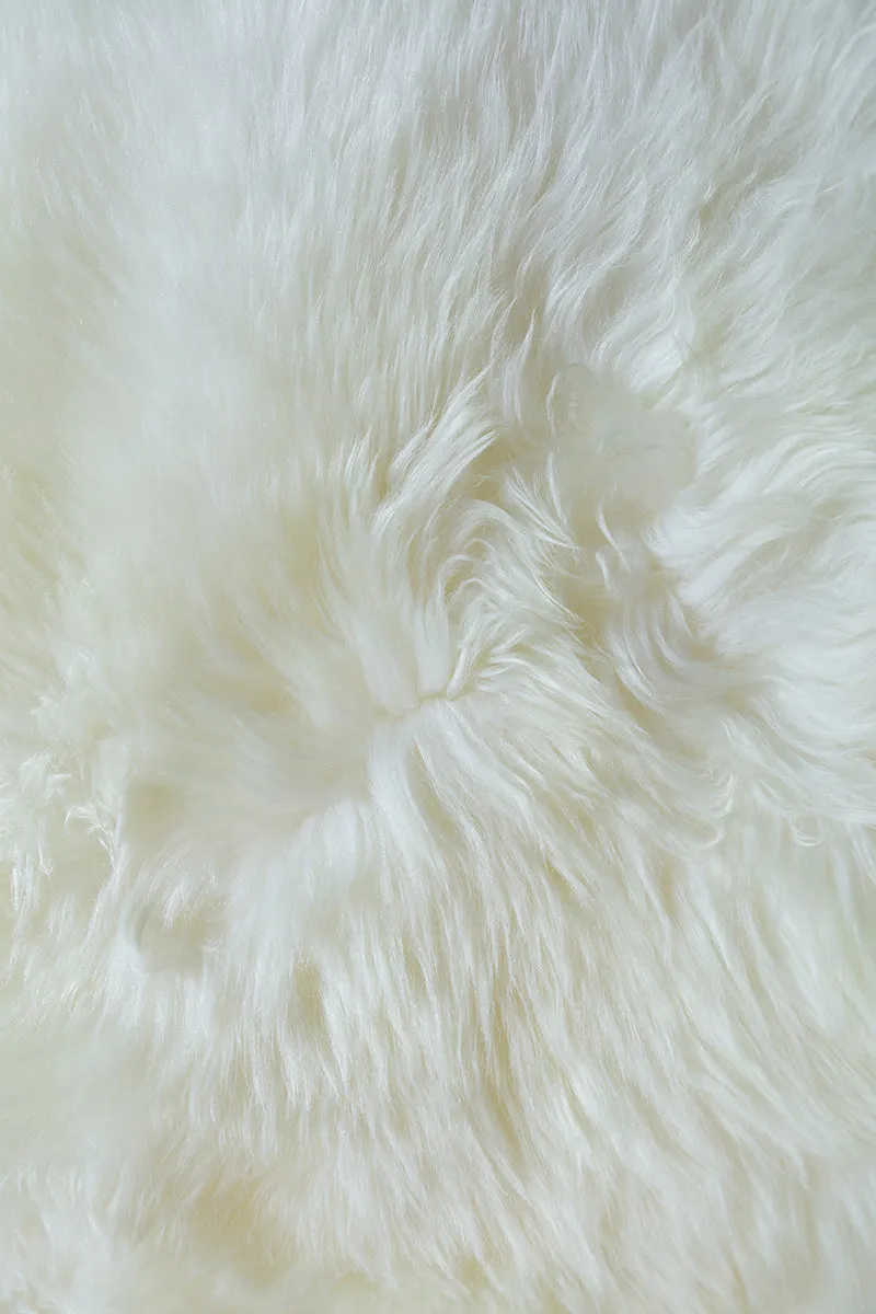 Single Sheepskin Rug  - White (2.5´x 3.5´)