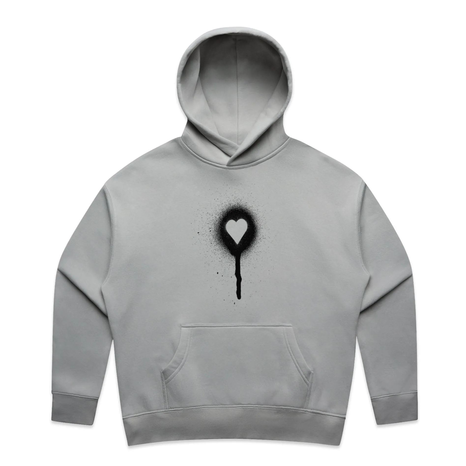 Spray Painted Heart – Women's Hooded Sweatshirt