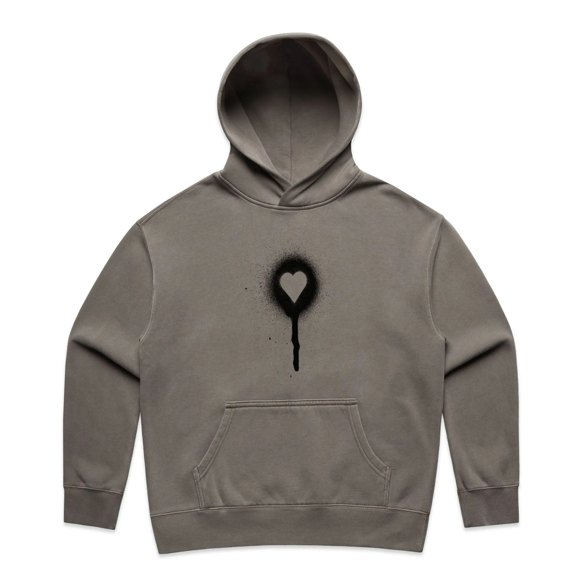Spray Painted Heart – Women's Hooded Sweatshirt