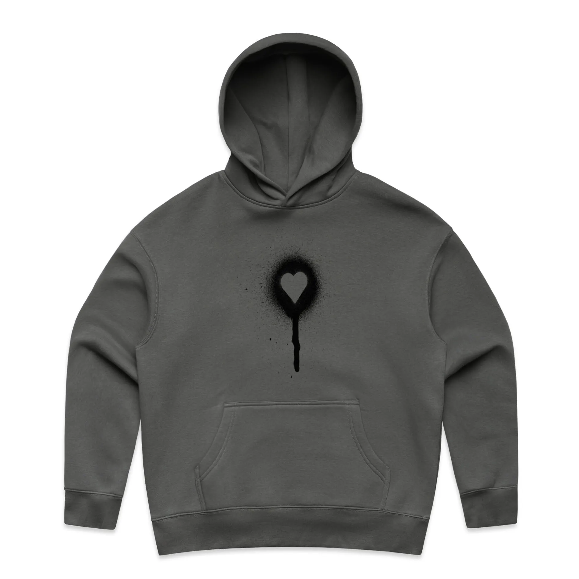 Spray Painted Heart – Women's Hooded Sweatshirt