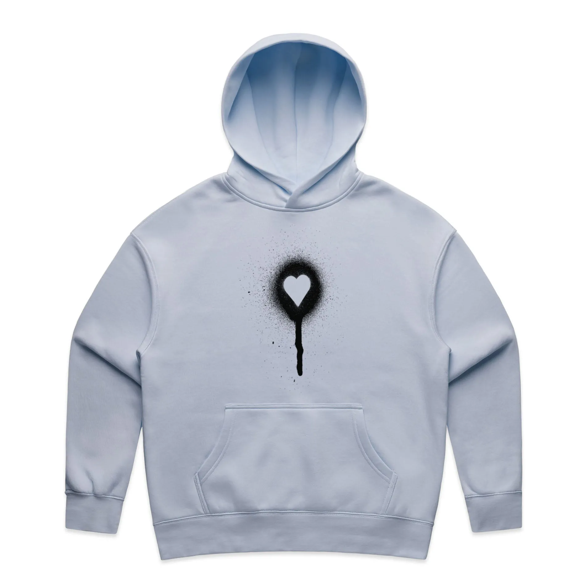 Spray Painted Heart – Women's Hooded Sweatshirt