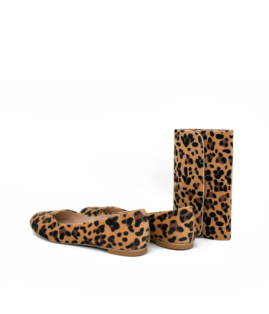 Stylish Leopard Flats and Matching Bag