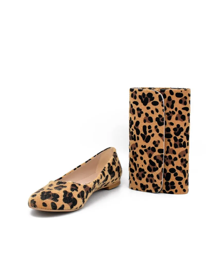 Stylish Leopard Flats and Matching Bag
