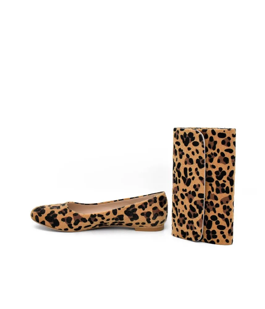 Stylish Leopard Flats and Matching Bag