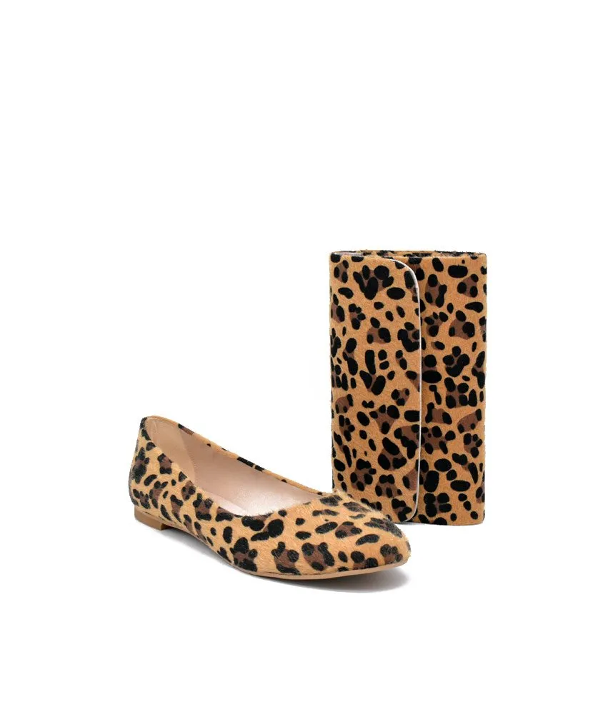 Stylish Leopard Flats and Matching Bag