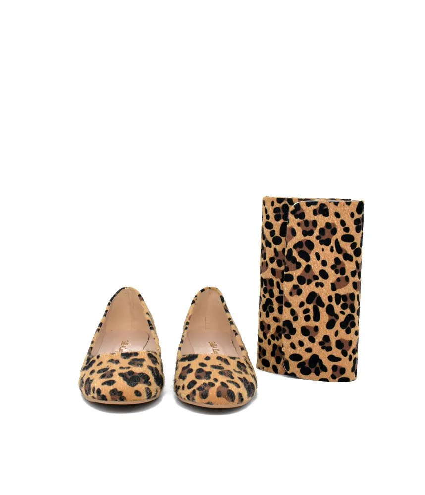 Stylish Leopard Flats and Matching Bag