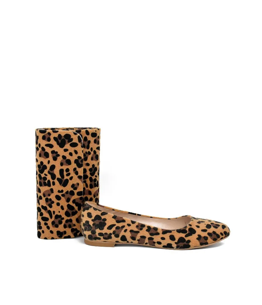 Stylish Leopard Flats and Matching Bag