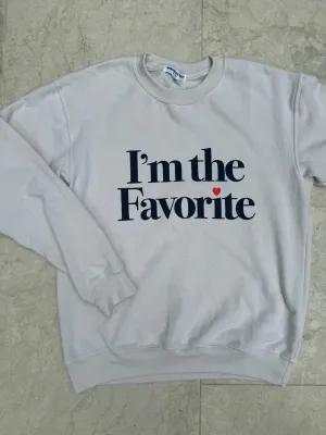 Suburban Riot I'm The Favorite Sweatshirt White