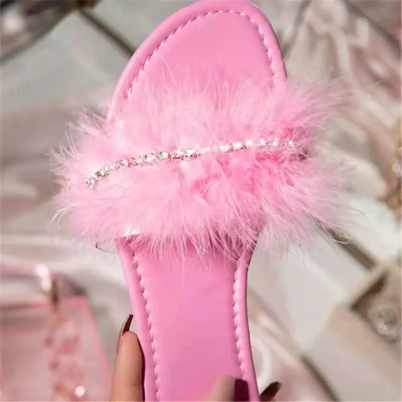 Summer Fluffy slippers