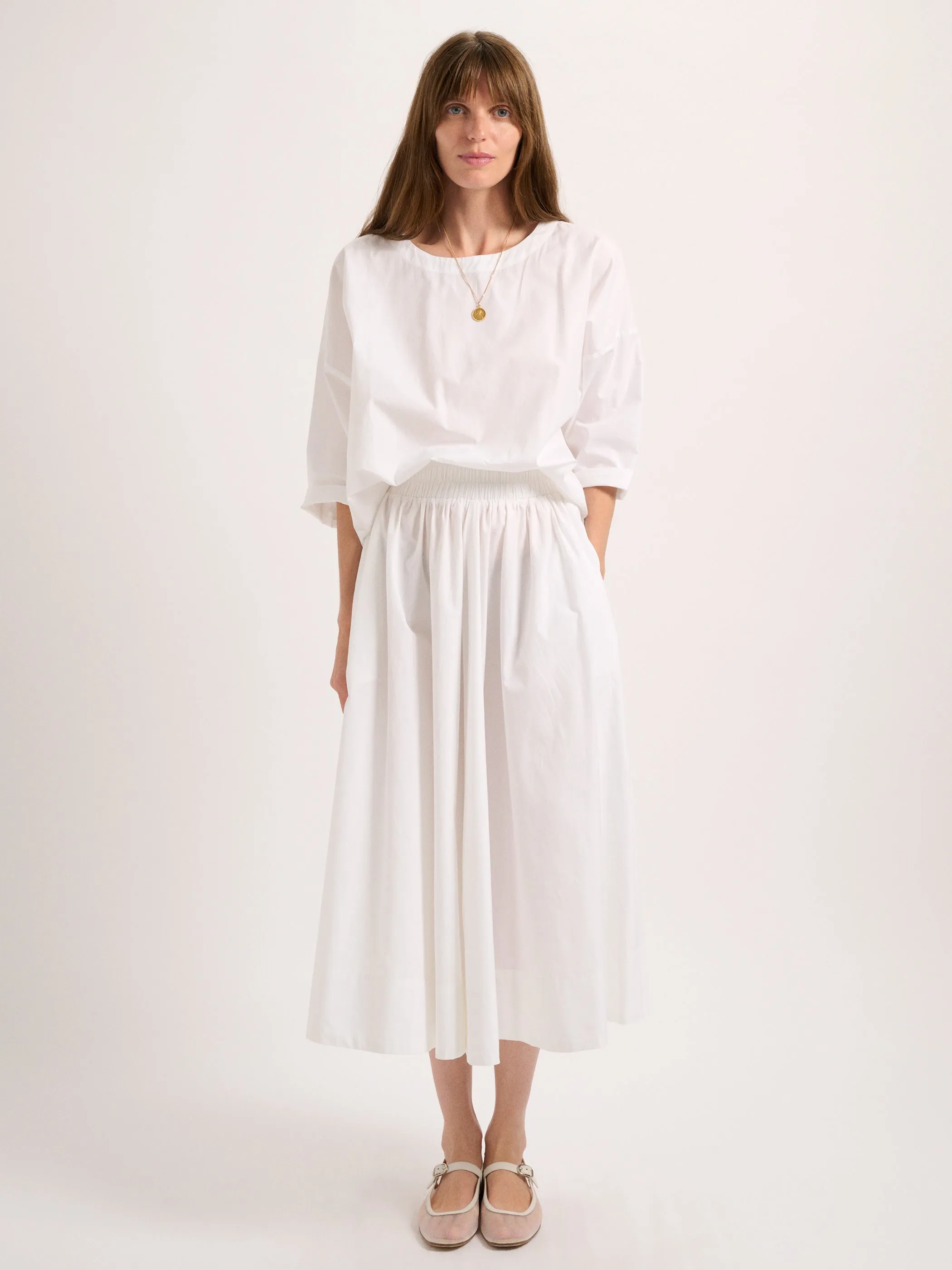 The Kyria Circle Skirt in Cotton Poplin
