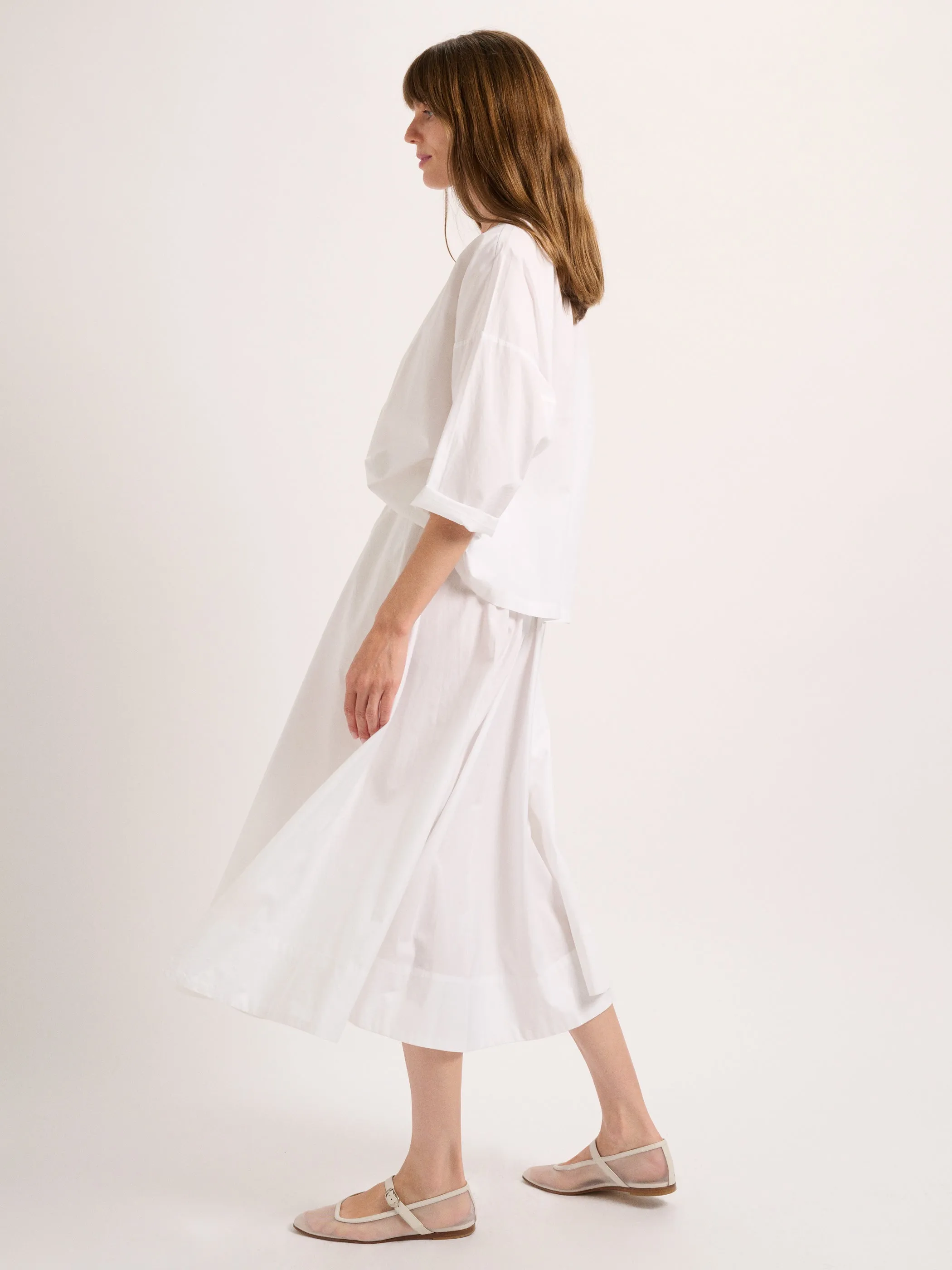 The Kyria Circle Skirt in Cotton Poplin
