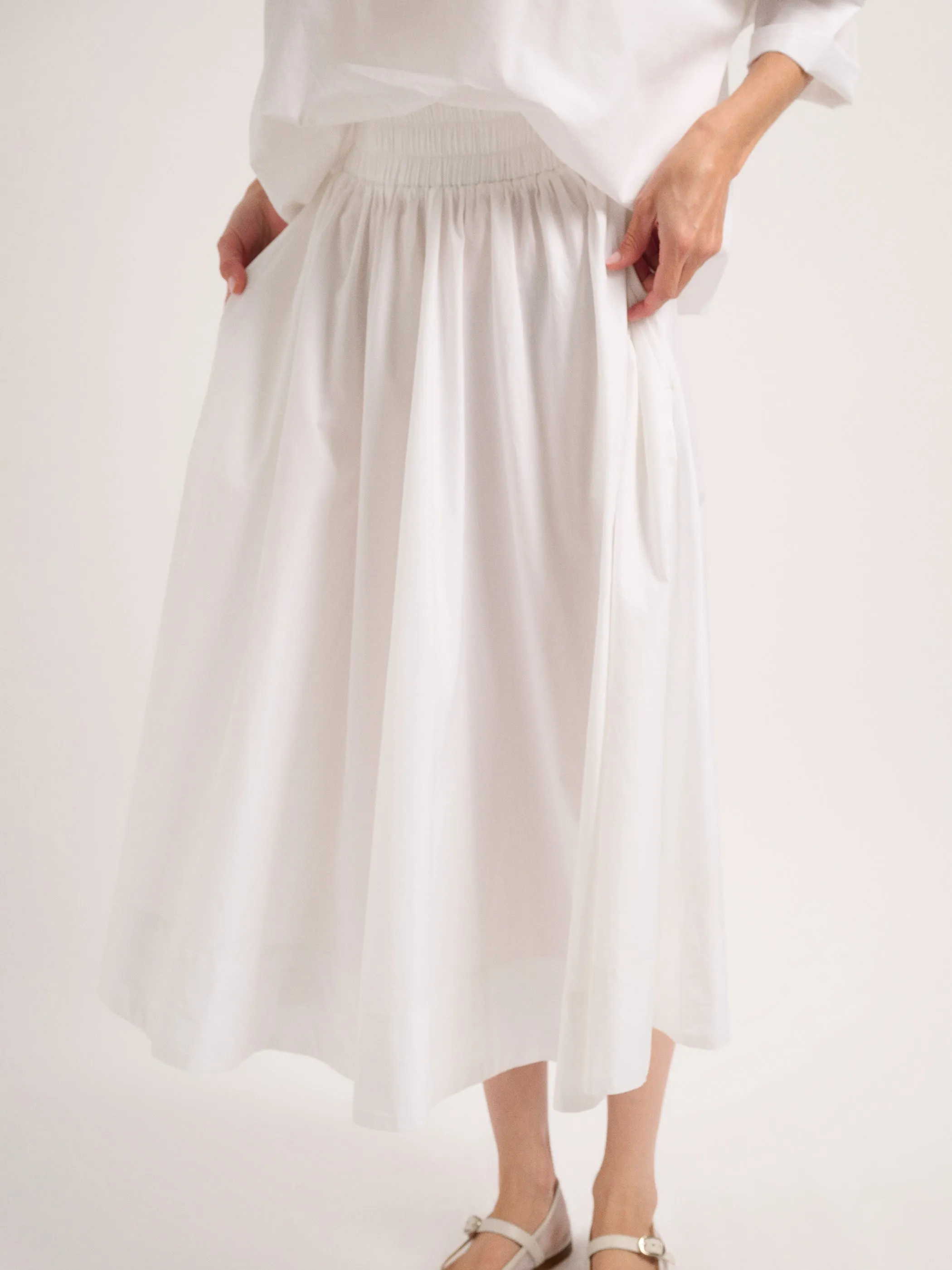 The Kyria Circle Skirt in Cotton Poplin