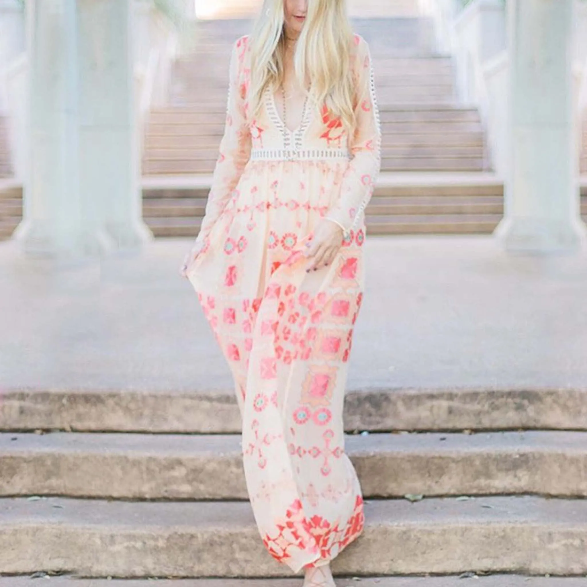 The Medallion Maxi Dress (wholesale)