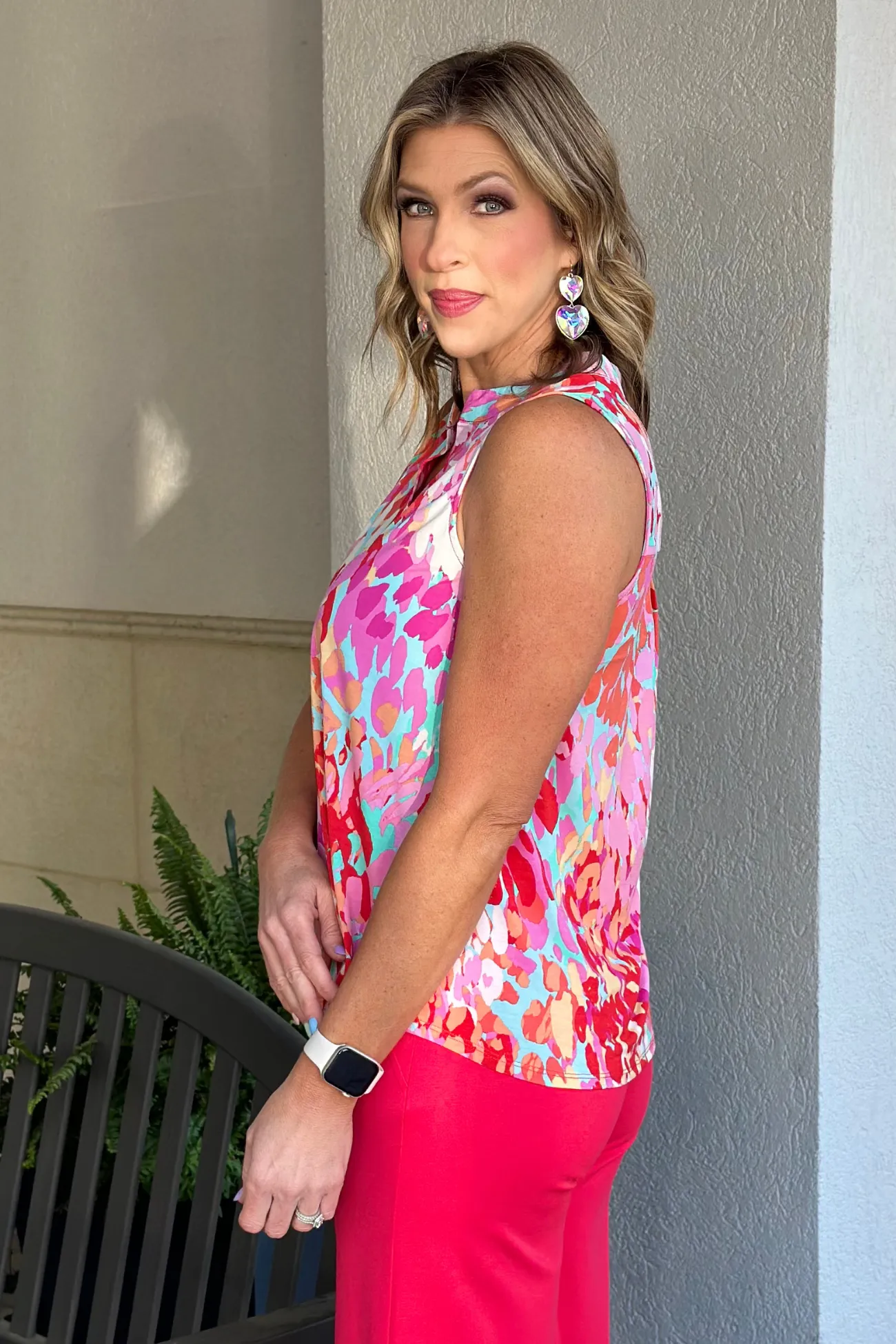 TPN Cool & Chic Printed Sleeveless Top