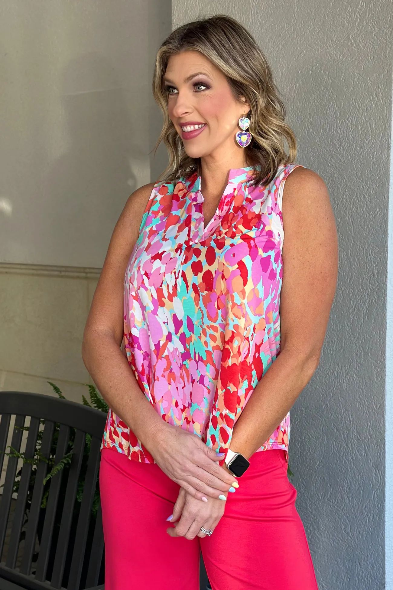 TPN Cool & Chic Printed Sleeveless Top