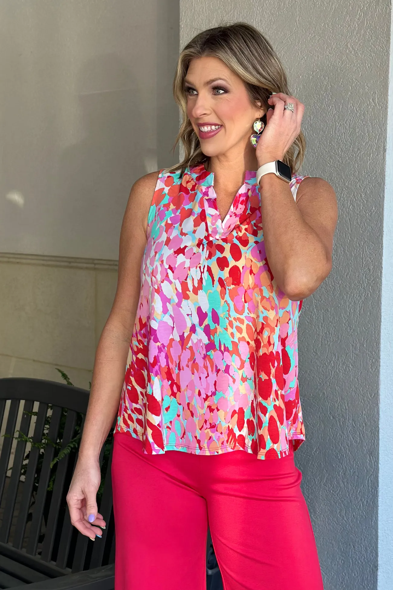 TPN Cool & Chic Printed Sleeveless Top