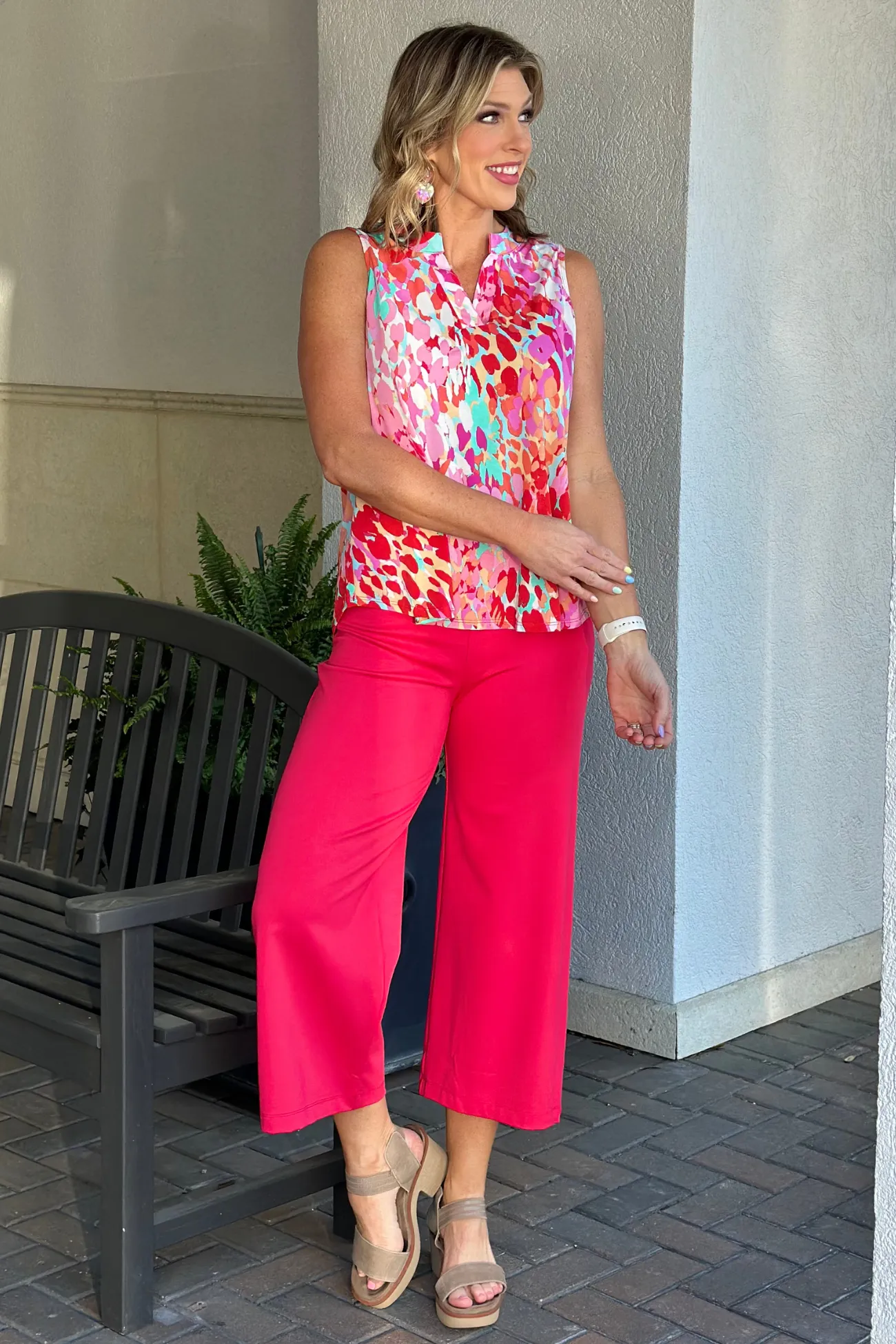 TPN Cool & Chic Printed Sleeveless Top