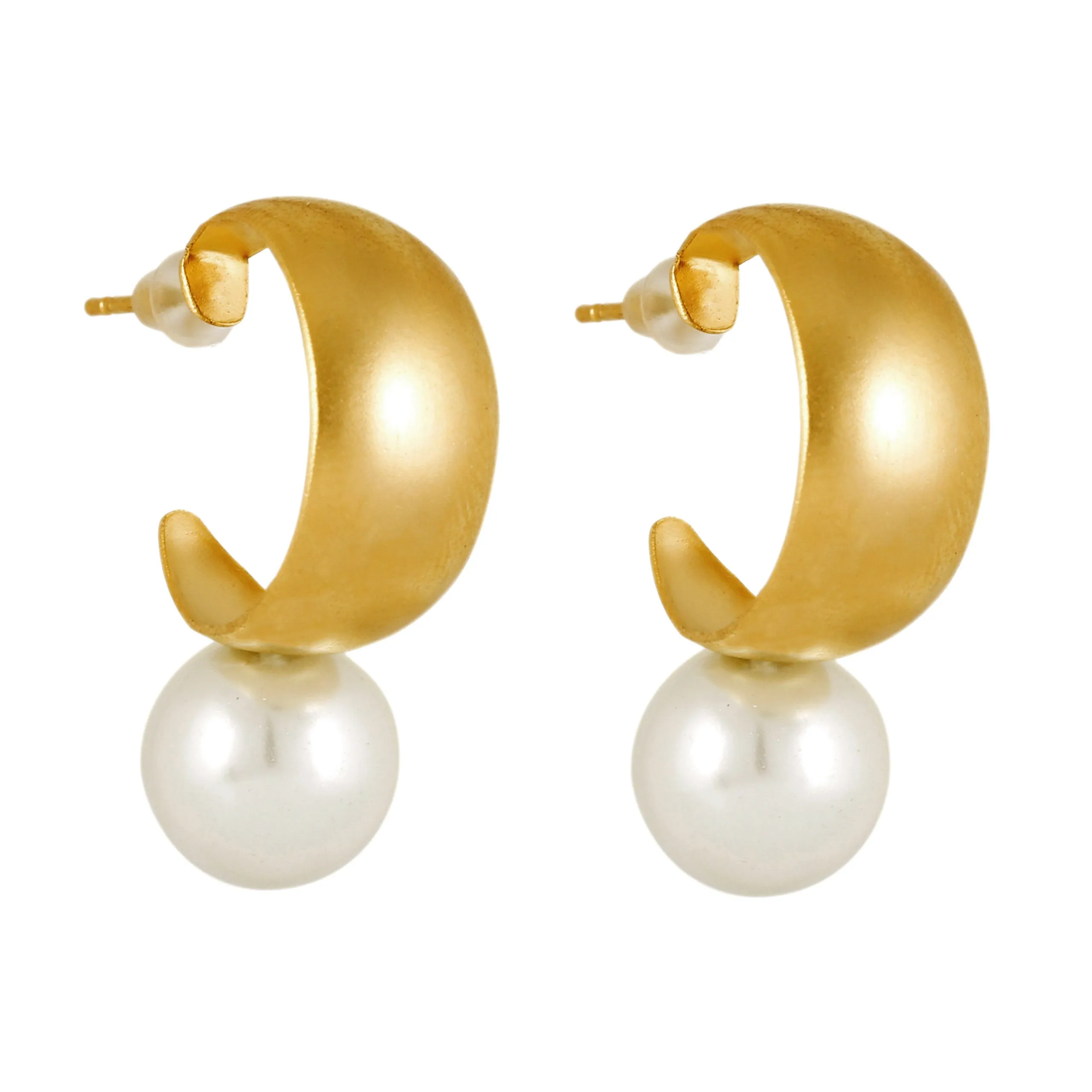 Valerie - Chic pearls necklace and earrings