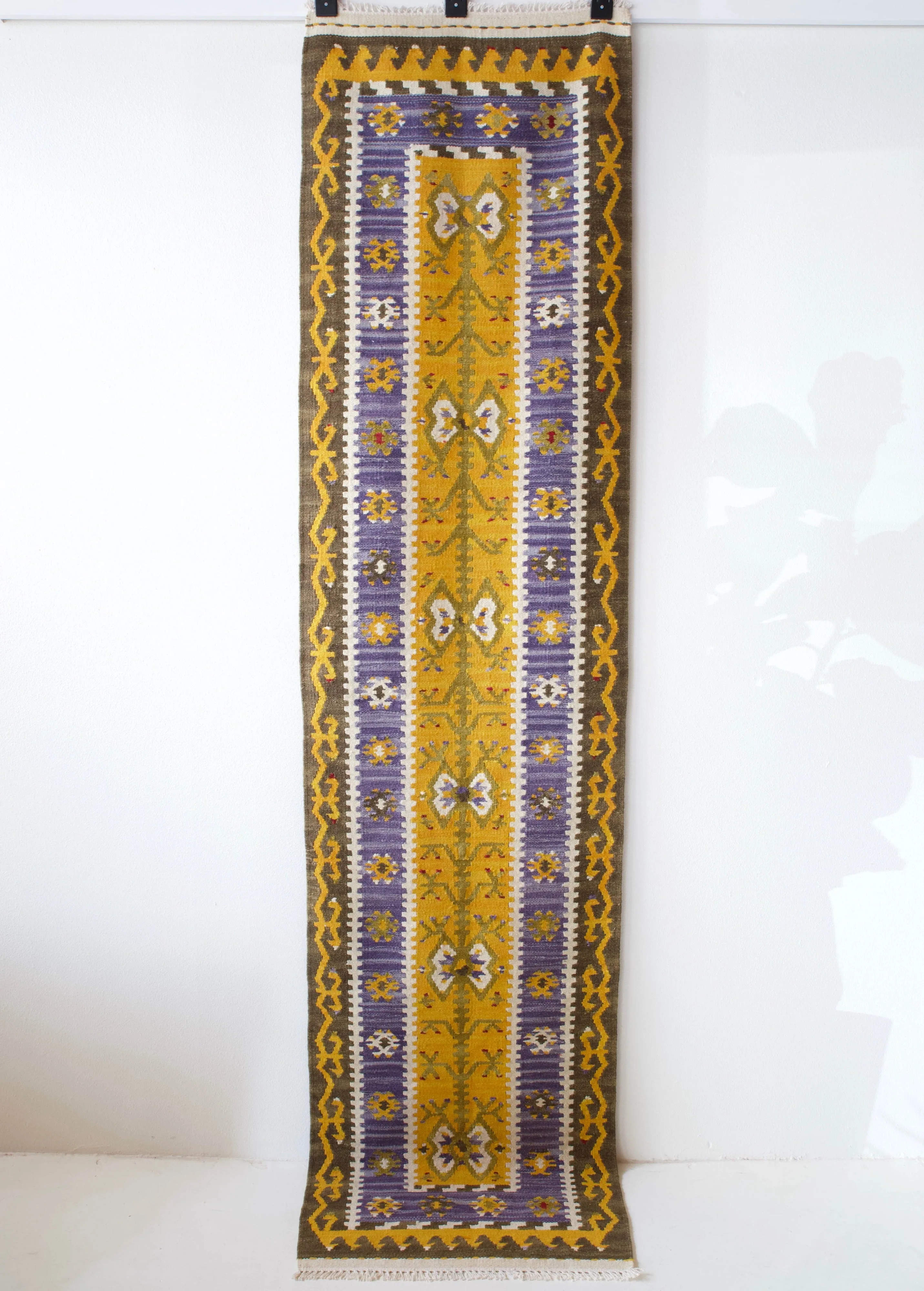 Vintage central Anatolian kilim runner 2'5" x 10'2"
