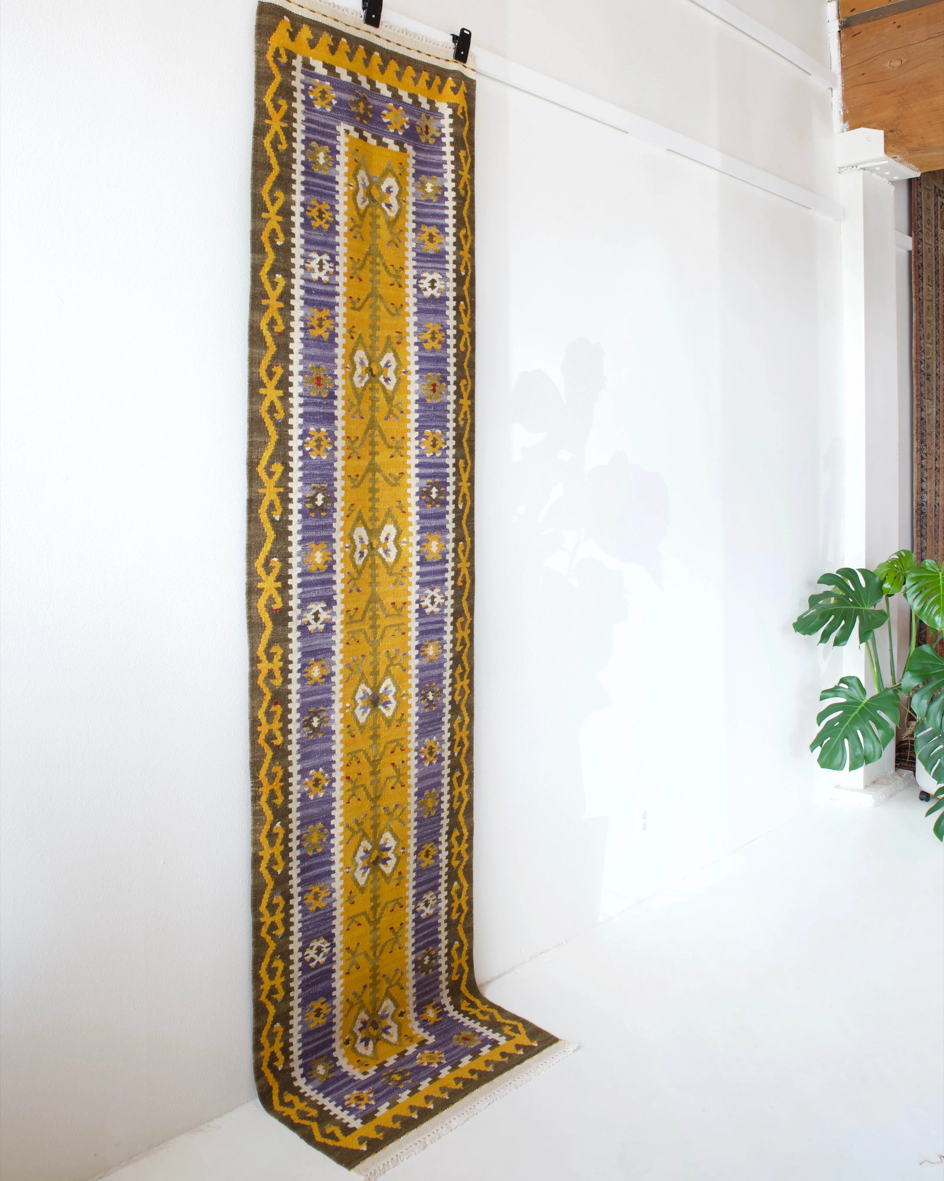 Vintage central Anatolian kilim runner 2'5" x 10'2"