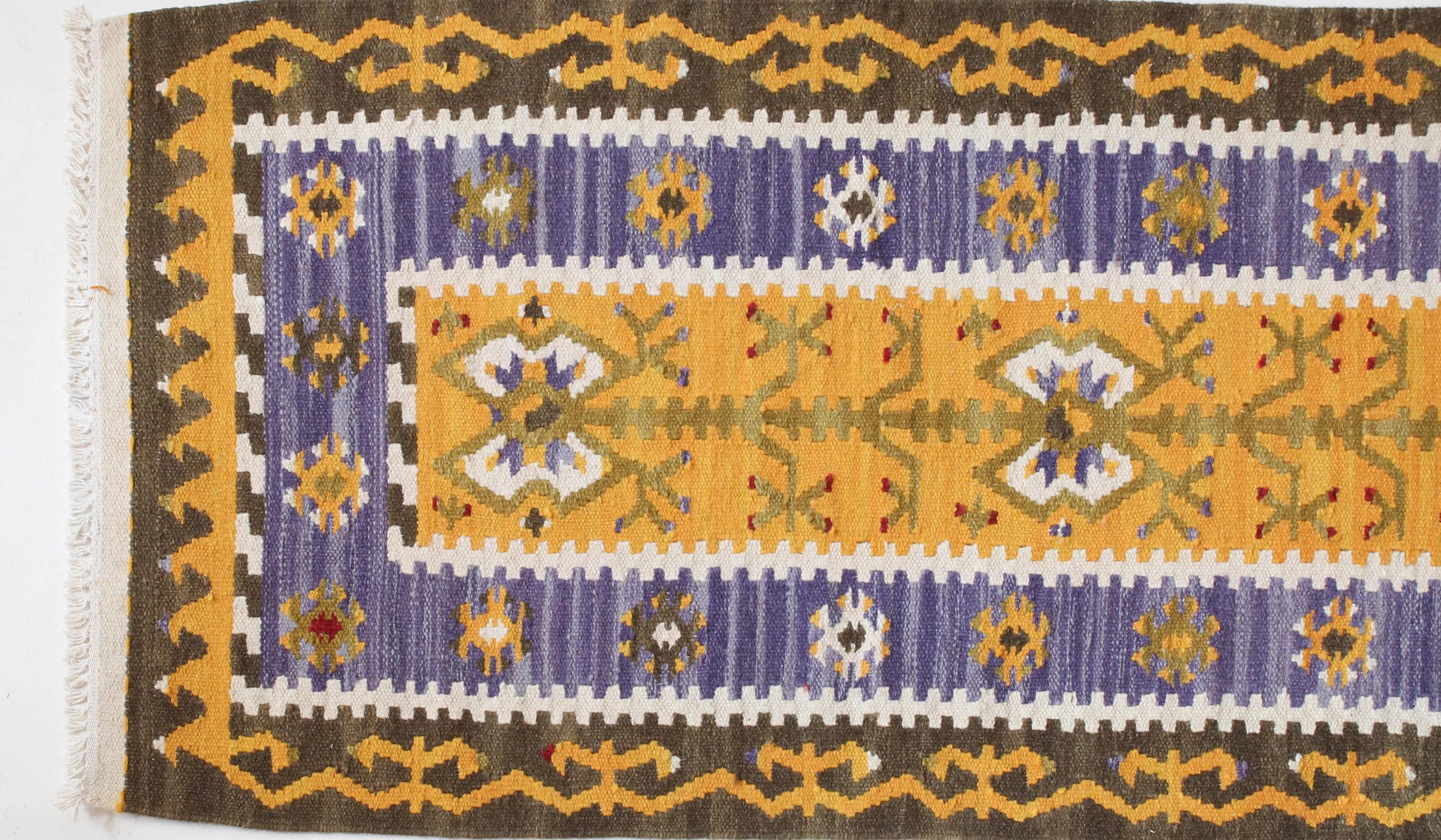 Vintage central Anatolian kilim runner 2'5" x 10'2"