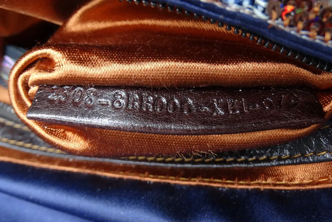 Vintage Sequin Fendi Logo Baguette