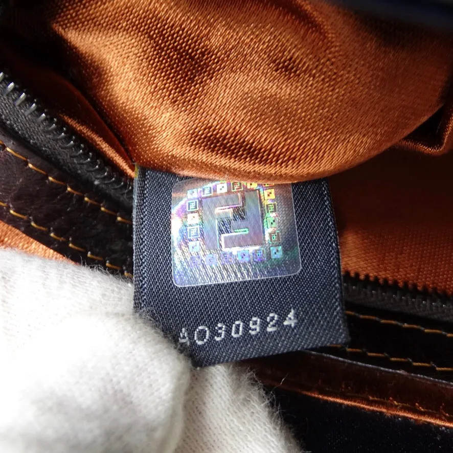 Vintage Sequin Fendi Logo Baguette