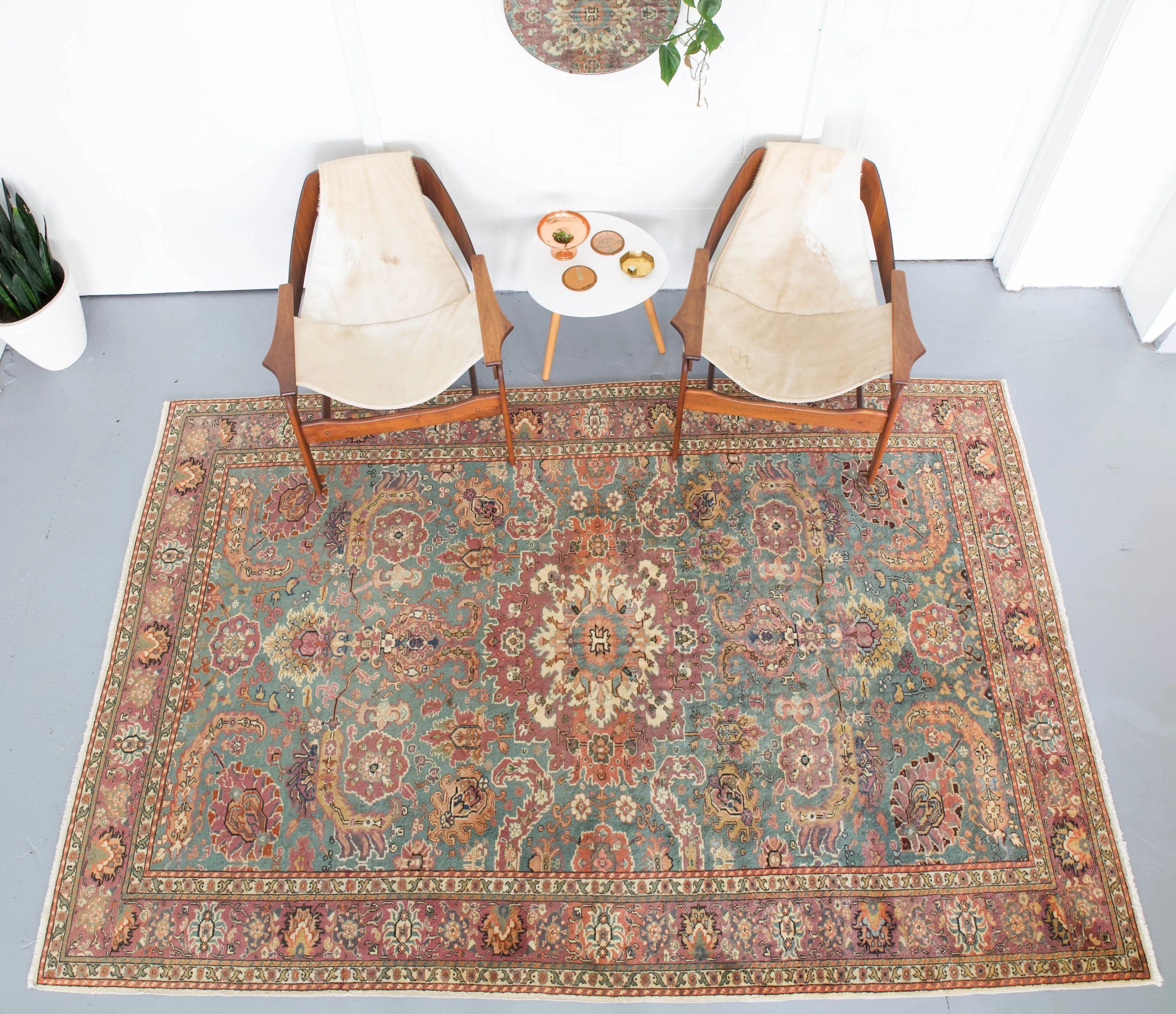 Vintage Turkish Kayseri Rug