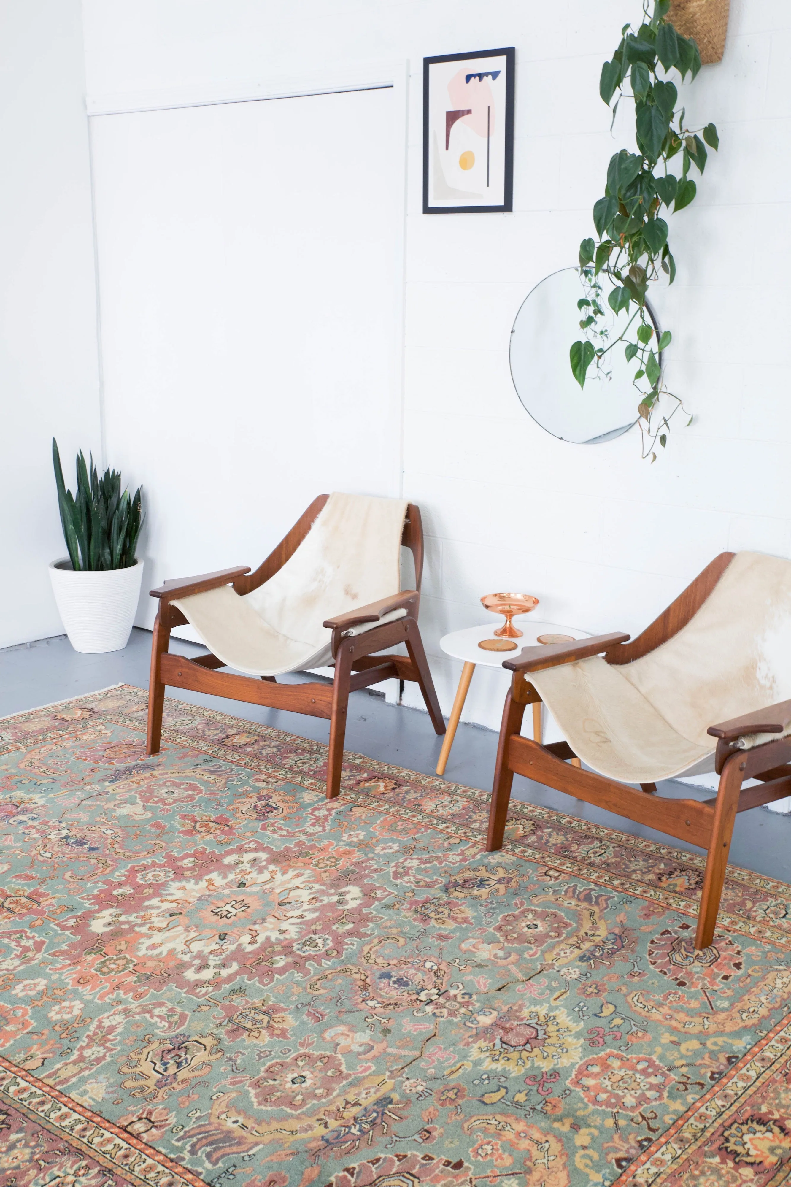 Vintage Turkish Kayseri Rug