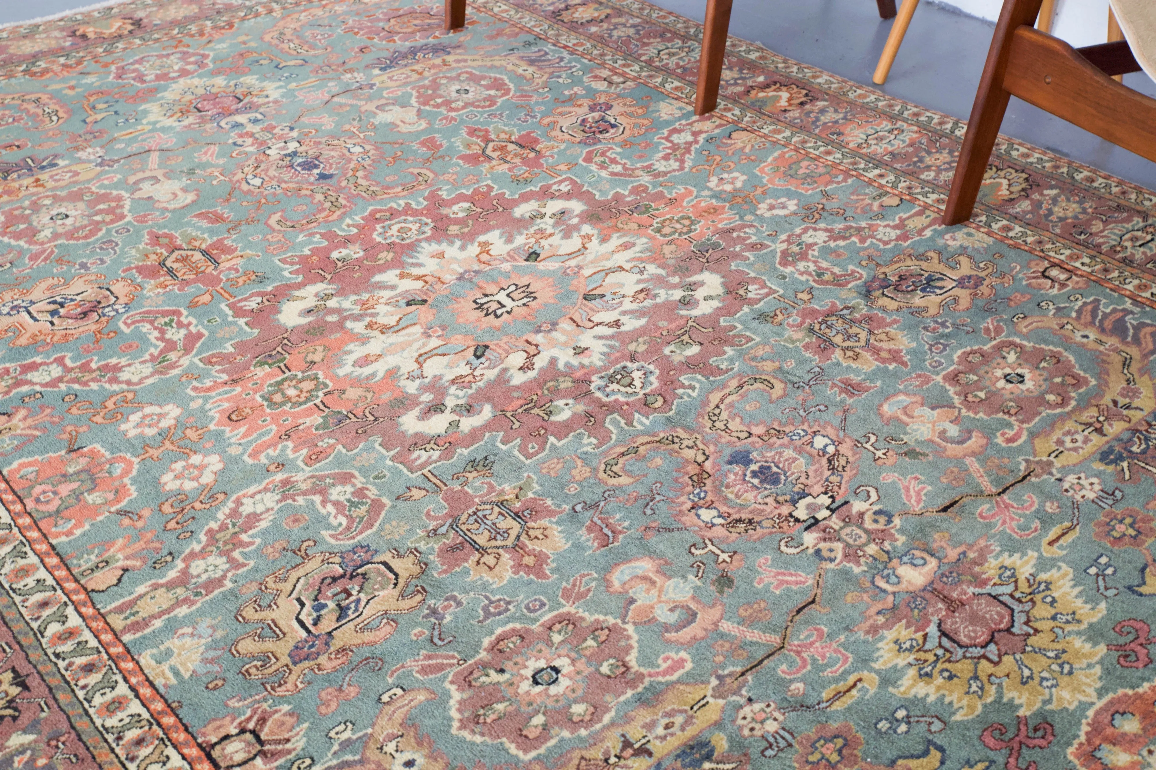Vintage Turkish Kayseri Rug