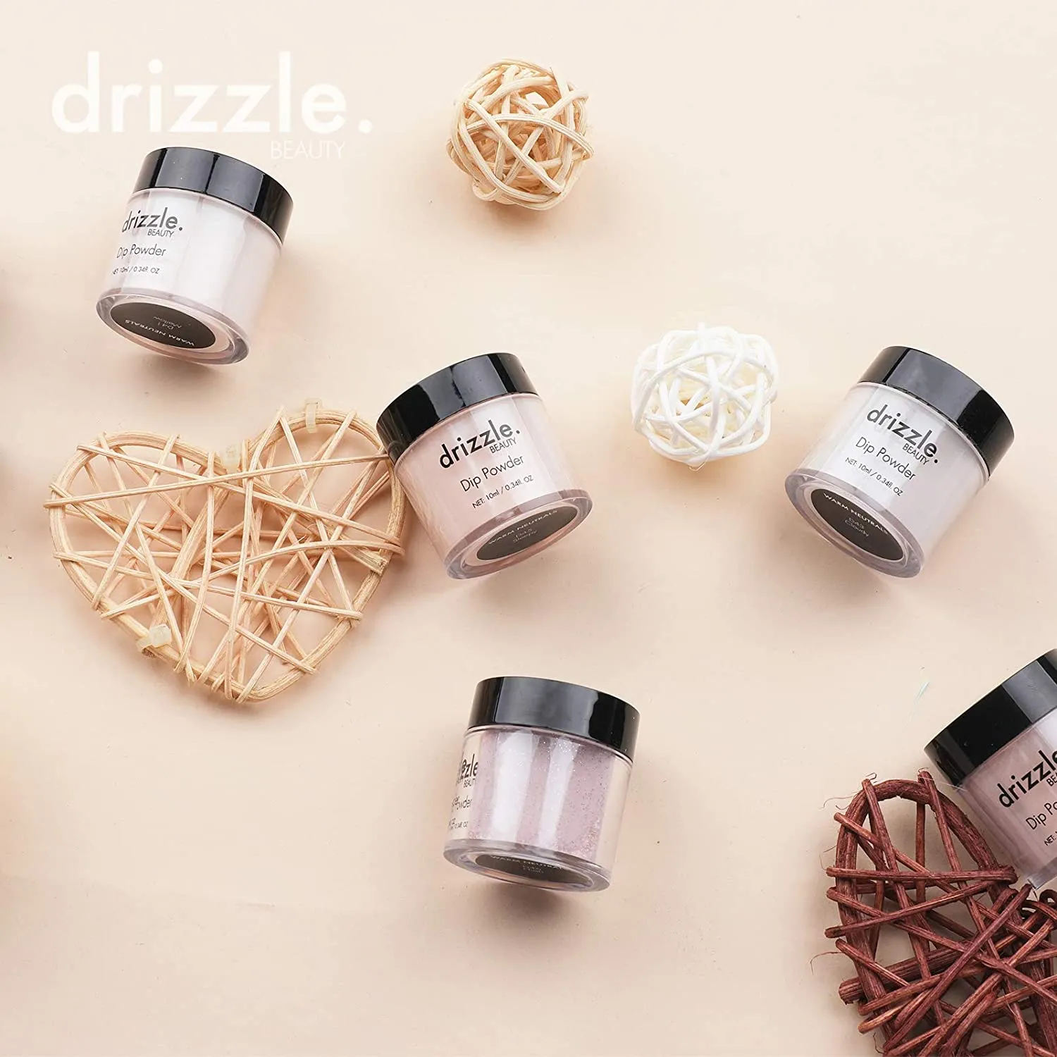 Warm Neutrals Dipping Powder Kit - 6 colors