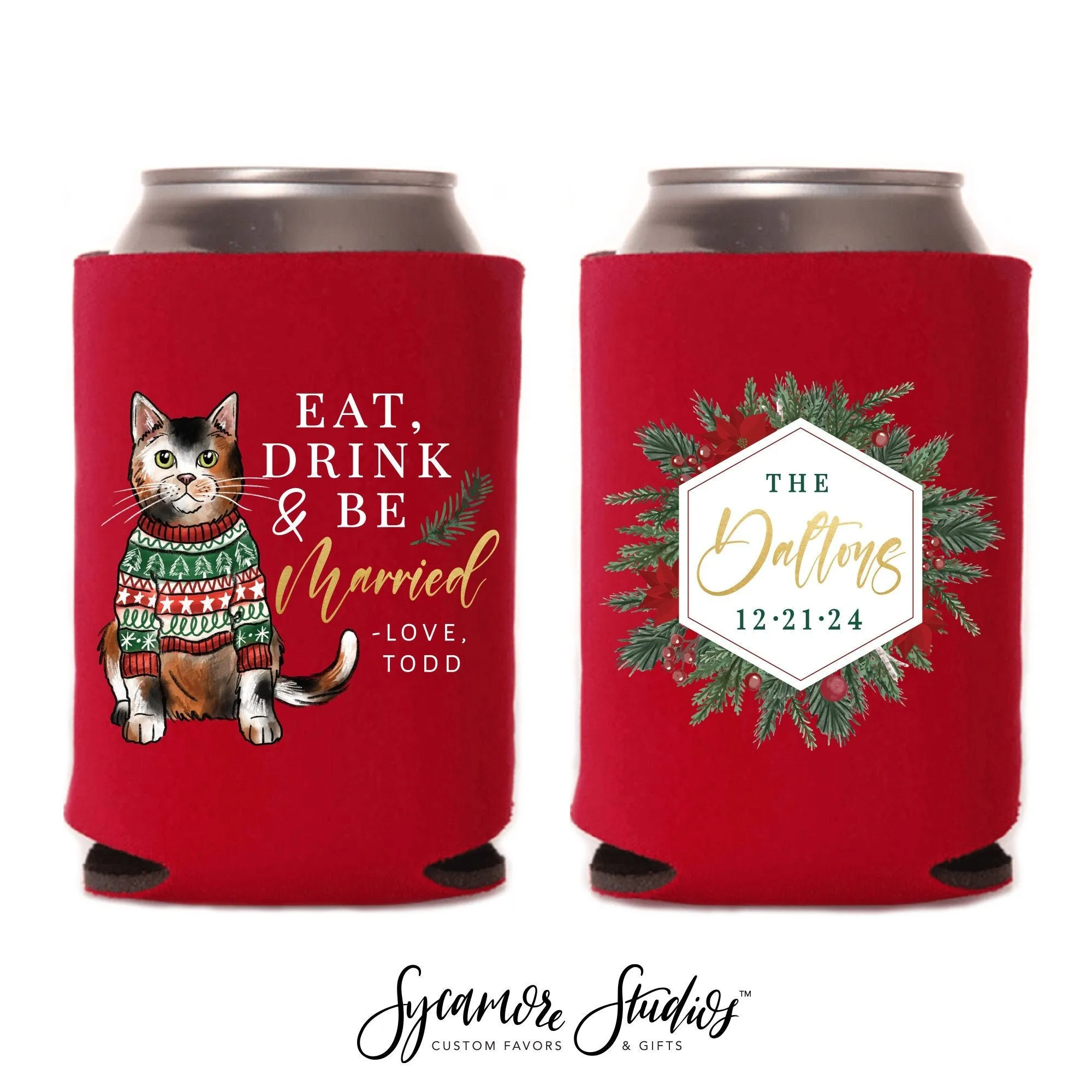 Wedding Can Cooler #27FR - Full Color