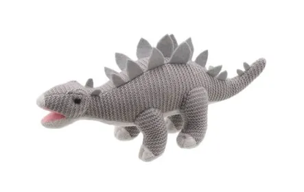 Wilberry Knitted Stegosaurus -Grey