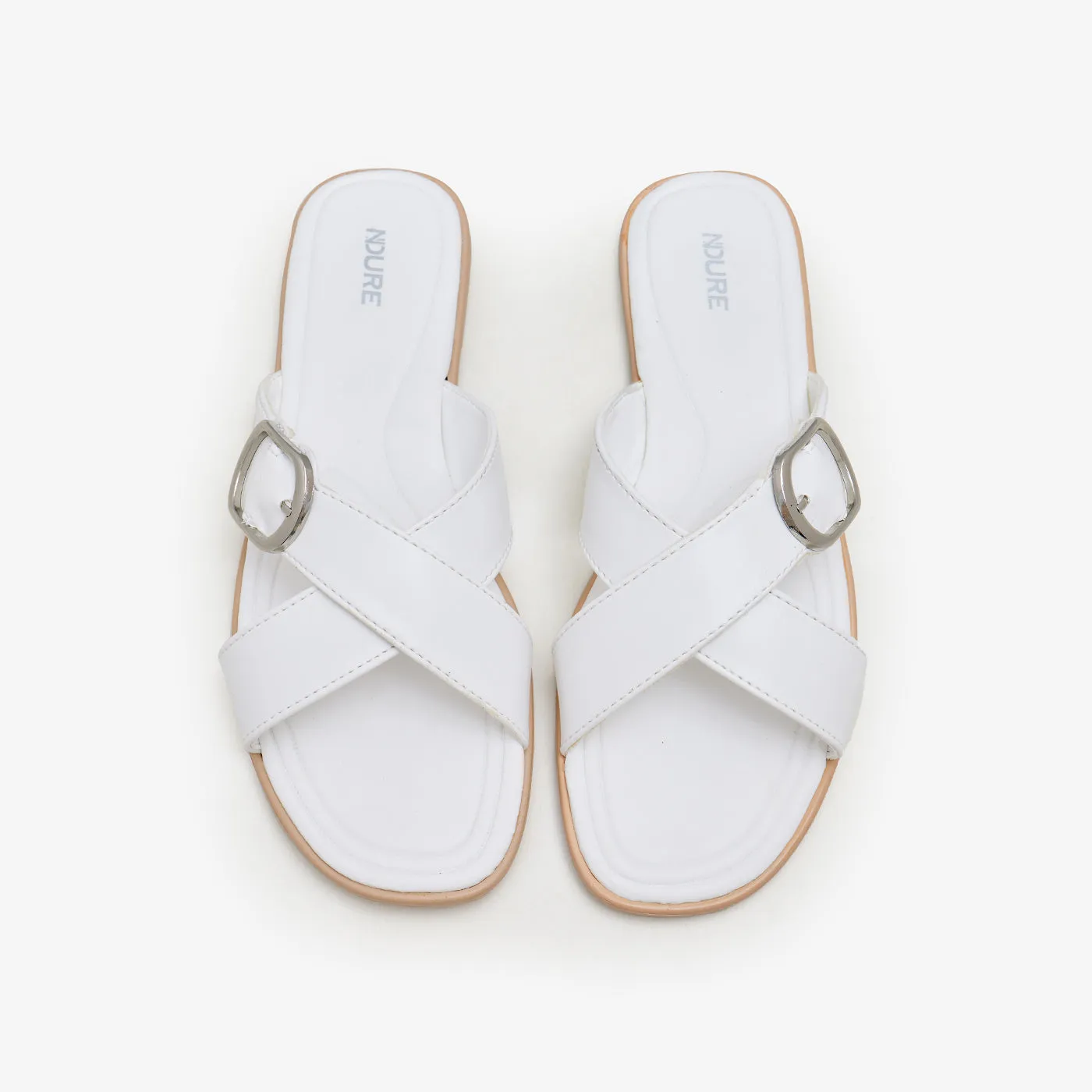 Women’s Buckled Slides