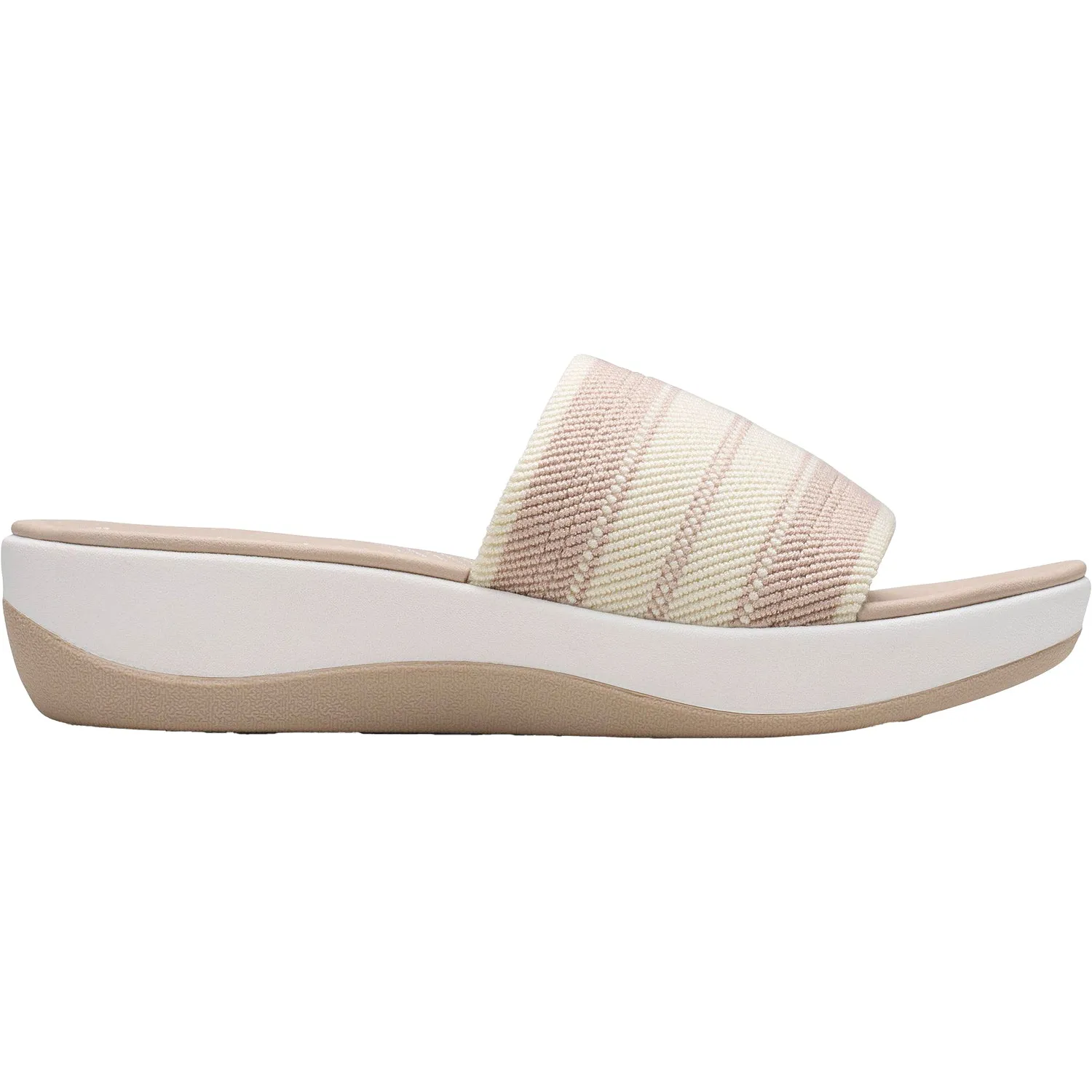 Women's Clarks Cloudsteppers Arla Hollis Sand Combi Knit Synthetic