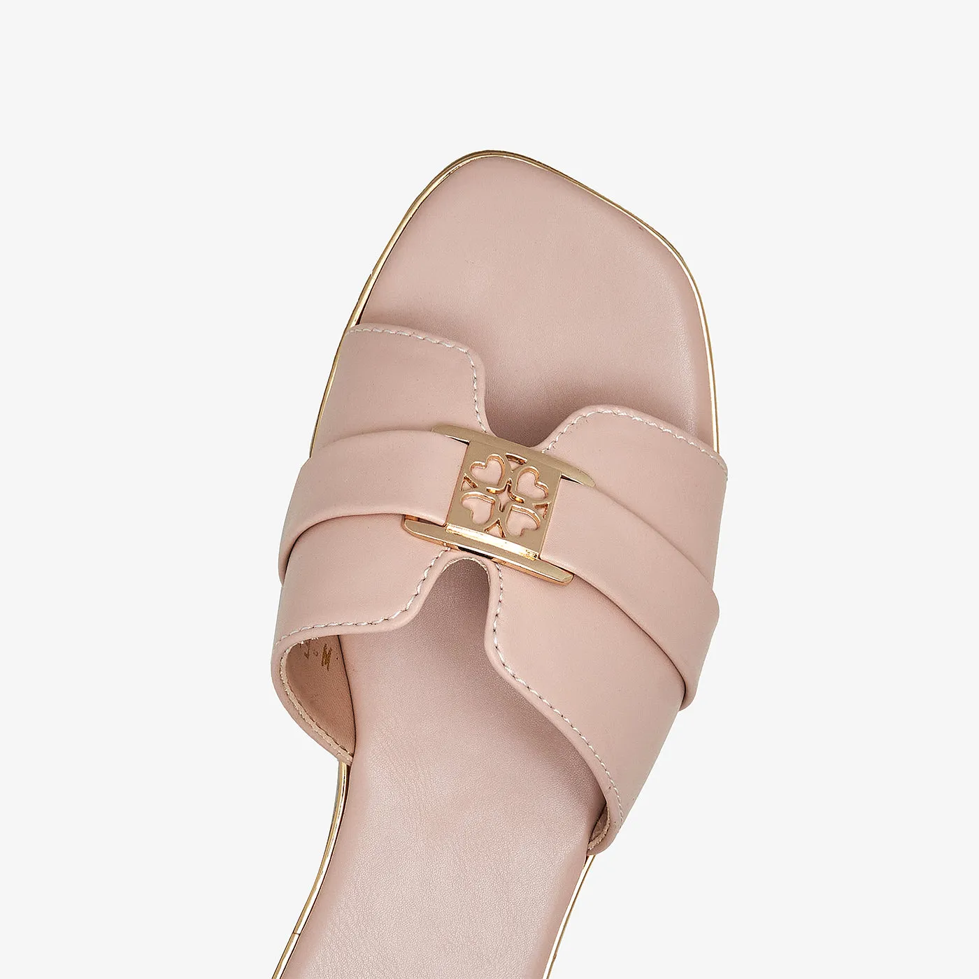 Women's Decorative Buckle Flats